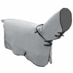 vidaXL Plášť pre kone Plná svetlošedá a ružová 125 cm Polyester – Obrázok 3