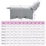 vidaXL Plášť pre kone Plná svetlošedá a ružová 125 cm Polyester – Obrázok 9