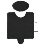 vidaXL Plášť pre kone Čierna Polyester – Obrázok 6