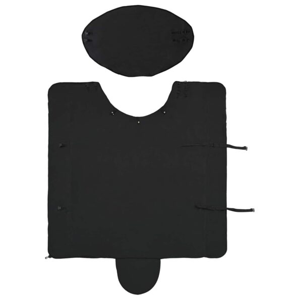 vidaXL Plášť pre kone Čierna Polyester – Obrázok 6