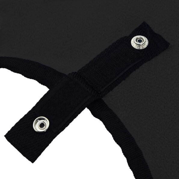 vidaXL Plášť pre kone Čierna Polyester – Obrázok 8