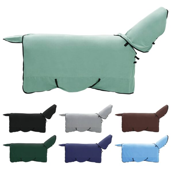 vidaXL Plášť pre kone Špeciálna zelená 165 cm Polyester – Obrázok 2