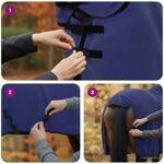 vidaXL Plášť pre kone Námornícka modrá Polyester – Obrázok 11