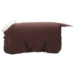 vidaXL Plášť pre kone Plná tmavohnedá 85 cm Polárna fleece – Obrázok 4