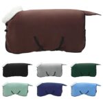 vidaXL Plášť pre kone Plná tmavohnedá 105 cm Polárna fleece – Obrázok 2