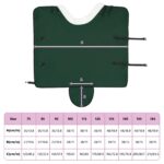 vidaXL Plášť pre kone Plná tmavozelená 125 cm Polárna fleece – Obrázok 10