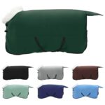 vidaXL Plášť pre kone Plná tmavozelená 165 cm Polárna fleece – Obrázok 2