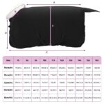 vidaXL Plášť pre kone Čierna 75 cm Polárna fleece – Obrázok 9