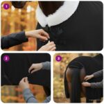 vidaXL Plášť pre kone Čierna 85 cm Polárna fleece – Obrázok 11