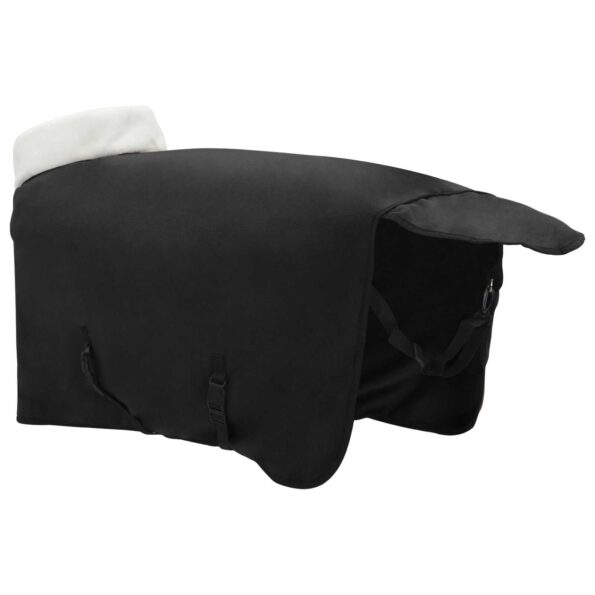 vidaXL Plášť pre kone Čierna 85 cm Polárna fleece – Obrázok 5