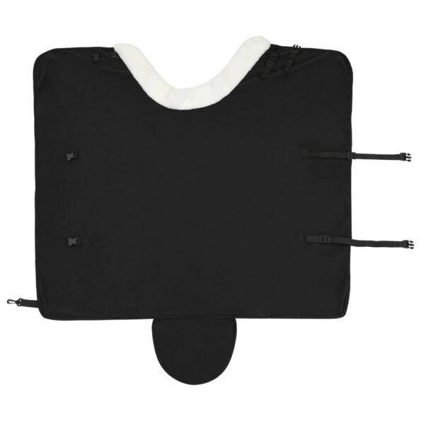 vidaXL Plášť pre kone Čierna 85 cm Polárna fleece – Obrázok 6