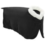 vidaXL Plášť pre kone Čierna 95 cm Polárna fleece – Obrázok 3