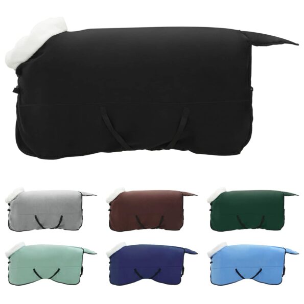 vidaXL Plášť pre kone Čierna 135 cm Polárna fleece – Obrázok 2