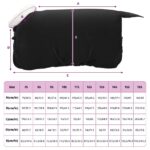 vidaXL Plášť pre kone Čierna 135 cm Polárna fleece – Obrázok 9