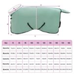 vidaXL Plášť pre kone Plná tmavozelená 95 cm Polárna fleece – Obrázok 9