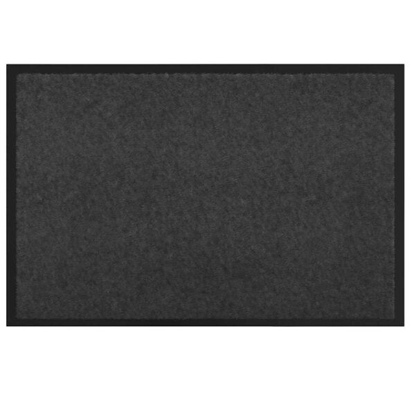 vidaXL Rohož Antracit 60 x 40 x 1.2 cm Teddy látka – Obrázok 2