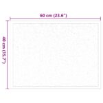 vidaXL Rohož Antracit 60 x 40 x 1.2 cm Teddy látka – Obrázok 7