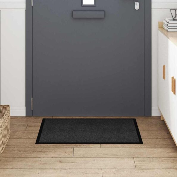 vidaXL Rohož Antracit 60 x 40 x 1.2 cm Teddy látka – Obrázok 3