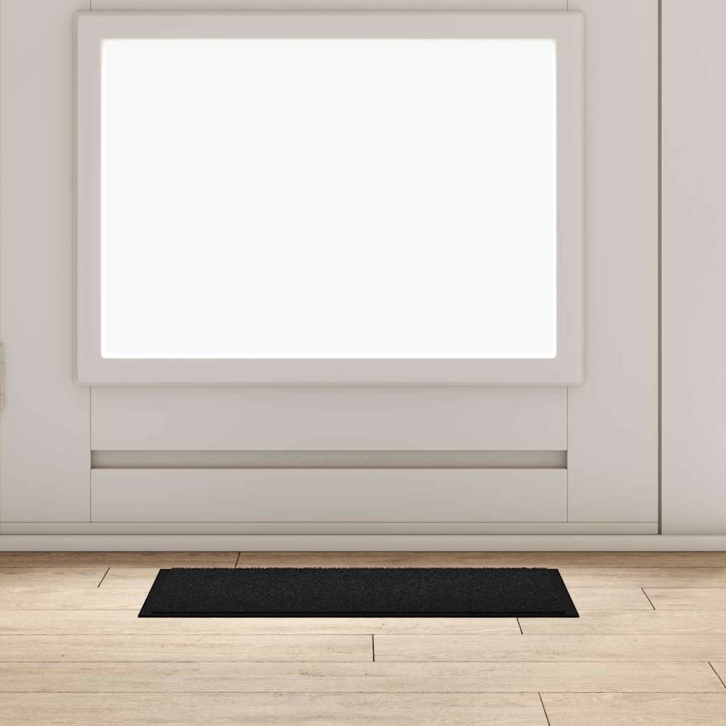 42013437_1.jpg vidaXL Rohož Čierna 60 x 40 x 1.2 cm Teddy látka – Obrázok 1