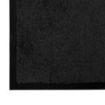 vidaXL Rohož Čierna 60 x 40 x 1.2 cm Teddy látka – Obrázok 4