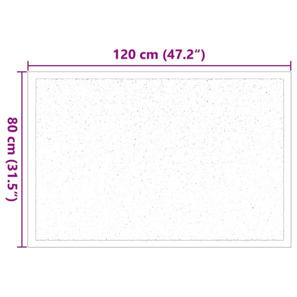 vidaXL Rohož Čierna 80 x 120 cm Teddy látka – Obrázok 7