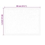 vidaXL Rohož Béžová 60 x 80 cm Teddy látka – Obrázok 7