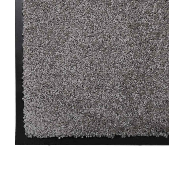 vidaXL Rohož Svetlosivá 60 x 40 x 1.2 cm Teddy látka – Obrázok 4