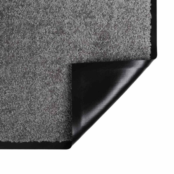 vidaXL Rohož Svetlosivá 60 x 40 x 1.2 cm Teddy látka – Obrázok 5