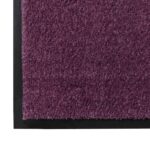 vidaXL Rohož Bordová 60 x 40 x 1.2 cm Teddy látka – Obrázok 4
