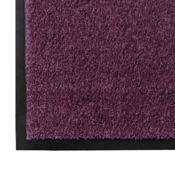 vidaXL Rohož Bordová 60 x 40 x 1.2 cm Teddy látka – Obrázok 4