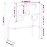 vidaXL Terč na streľbu Čierna 40 x 34 x 53 cm Oceľ – Obrázok 11
