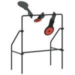 vidaXL Terč na streľbu Čierna 40 x 34 x 53 cm Oceľ – Obrázok 2