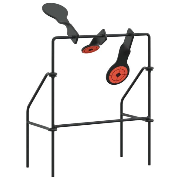 vidaXL Terč na streľbu Čierna 40 x 34 x 53 cm Oceľ – Obrázok 2