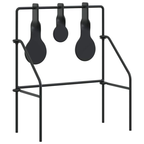 vidaXL Terč na streľbu Čierna 40 x 34 x 53 cm Oceľ – Obrázok 6