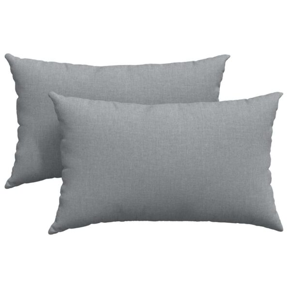 vidaXL Vankúše na pohovku 2 pcs Svetlosivá 50 x 30 cm látka – Obrázok 2