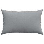 vidaXL Vankúše na pohovku 2 pcs Svetlosivá 50 x 30 cm látka – Obrázok 6