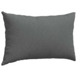 vidaXL Vankúše na pohovku 2 pcs Tmavo šedá 50 x 30 cm látka – Obrázok 5