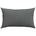 vidaXL Vankúše na pohovku 2 pcs Tmavo šedá 50 x 30 cm látka – Obrázok 6