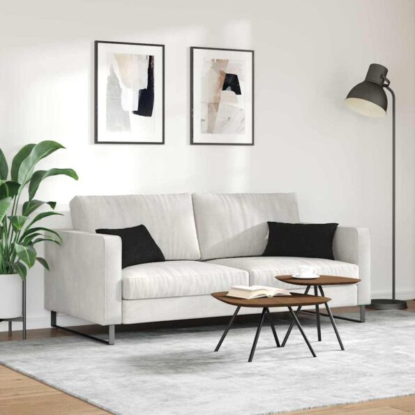 vidaXL Vankúše na pohovku 2 pcs Čierna 50 x 30 cm látka – Obrázok 4