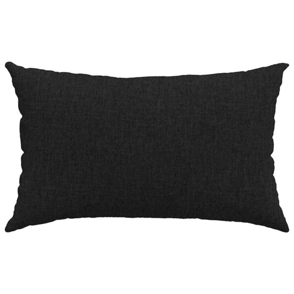vidaXL Vankúše na pohovku 2 pcs Čierna 50 x 30 cm látka – Obrázok 6