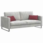 vidaXL Vankúše na pohovku 2 pcs Víno červené 50 x 30 cm látka – Obrázok 3