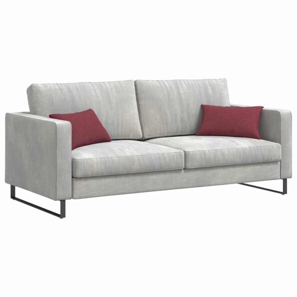 vidaXL Vankúše na pohovku 2 pcs Víno červené 50 x 30 cm látka – Obrázok 3