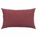 vidaXL Vankúše na pohovku 2 pcs Víno červené 50 x 30 cm látka – Obrázok 6