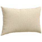 vidaXL Vankúše na pohovku 2 pcs Krémová 50 x 30 cm látka – Obrázok 5