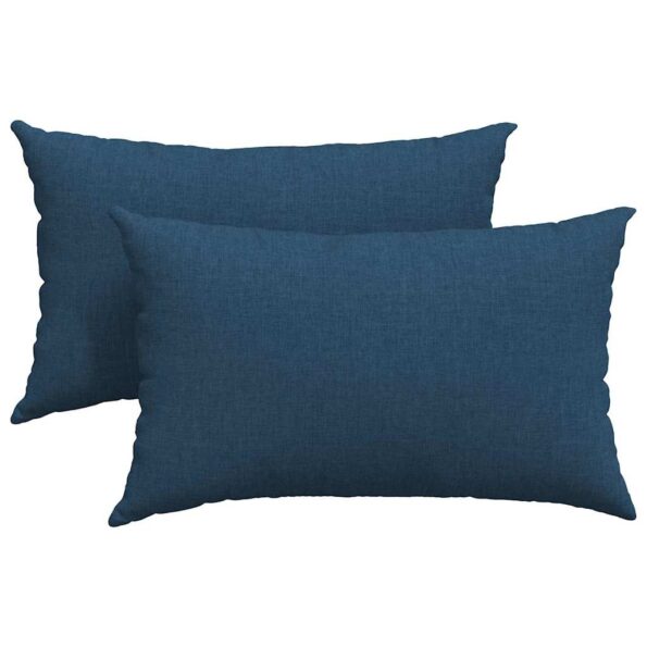 vidaXL Vankúše na pohovku 2 pcs Modrá 50 x 30 cm látka – Obrázok 2