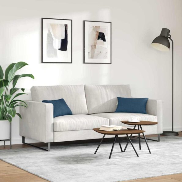 vidaXL Vankúše na pohovku 2 pcs Modrá 50 x 30 cm látka – Obrázok 4