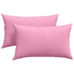vidaXL Vankúše na pohovku 2 pcs Ružová 50 x 30 cm látka – Obrázok 2