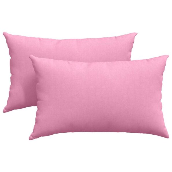 vidaXL Vankúše na pohovku 2 pcs Ružová 50 x 30 cm látka – Obrázok 2