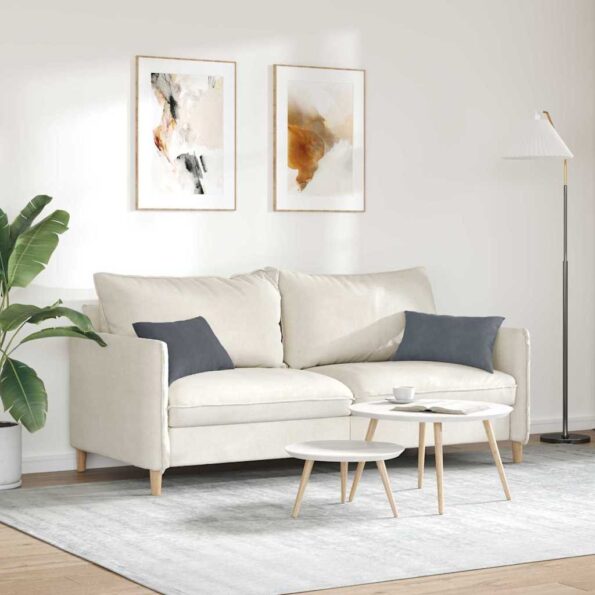 vidaXL Vankúše na pohovku 2 pcs Tmavo šedá 50 x 30 cm – Obrázok 4