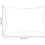 vidaXL Vankúše na pohovku 2 pcs Tmavo šedá 50 x 30 cm – Obrázok 9